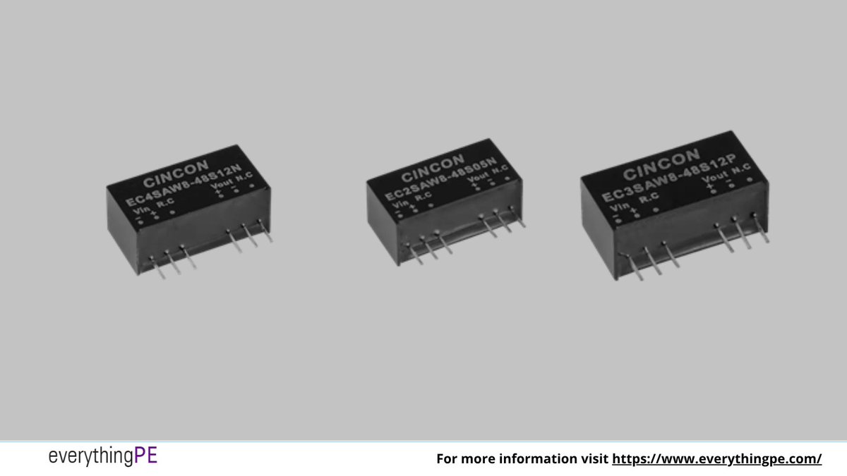 everything_PE_'s tweet image. Cincon Launches Industrial-Grade Ultra-Wide Input DC-DC Converters

Read more: ow.ly/7gjP50XsSFm  

#industrialautomation #powerconversion #powermanagement #semiconductors #powerelectronics  #innovation