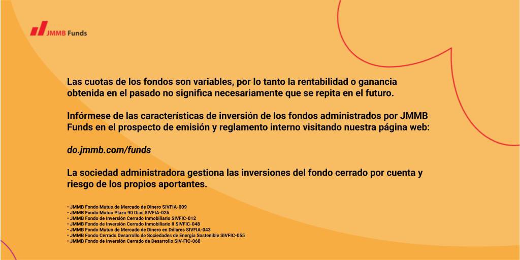Conoce nuestras tasas de rendimiento al 14 de noviembre de 2025. En #JMMBRD, tu plan de inversión es 100% personalizado, basado en tus prioridades ♥️.

¡No esperes más! Haz clic aquí y solicita una cita: do.jmmb.com/formulario/sol…
