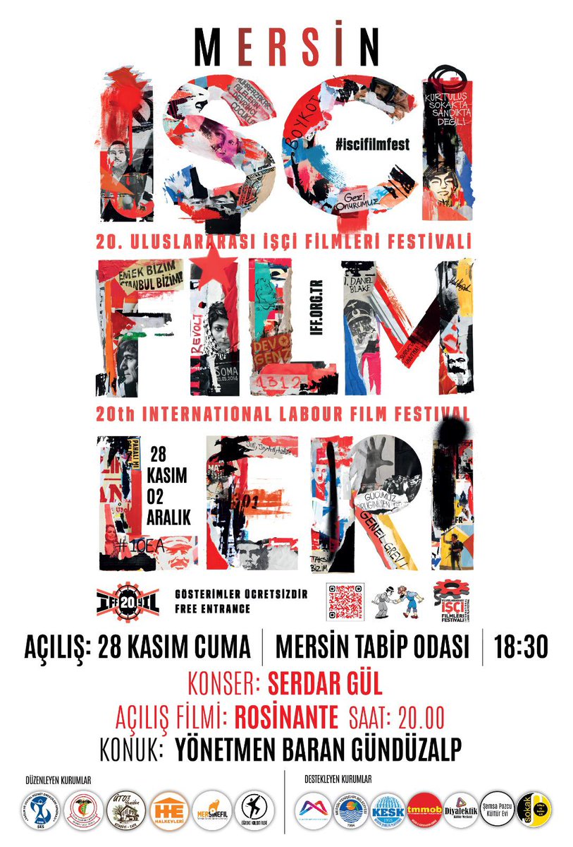 📽 20. Uluslararası İşçi Filmleri Festivali, Mersin'de seyirci ile buluşuyor! 🌟

📌 Festival kapsamında gösterimlerimiz 28 Kasım ile 2 Aralık tarihleri arasında olacak.