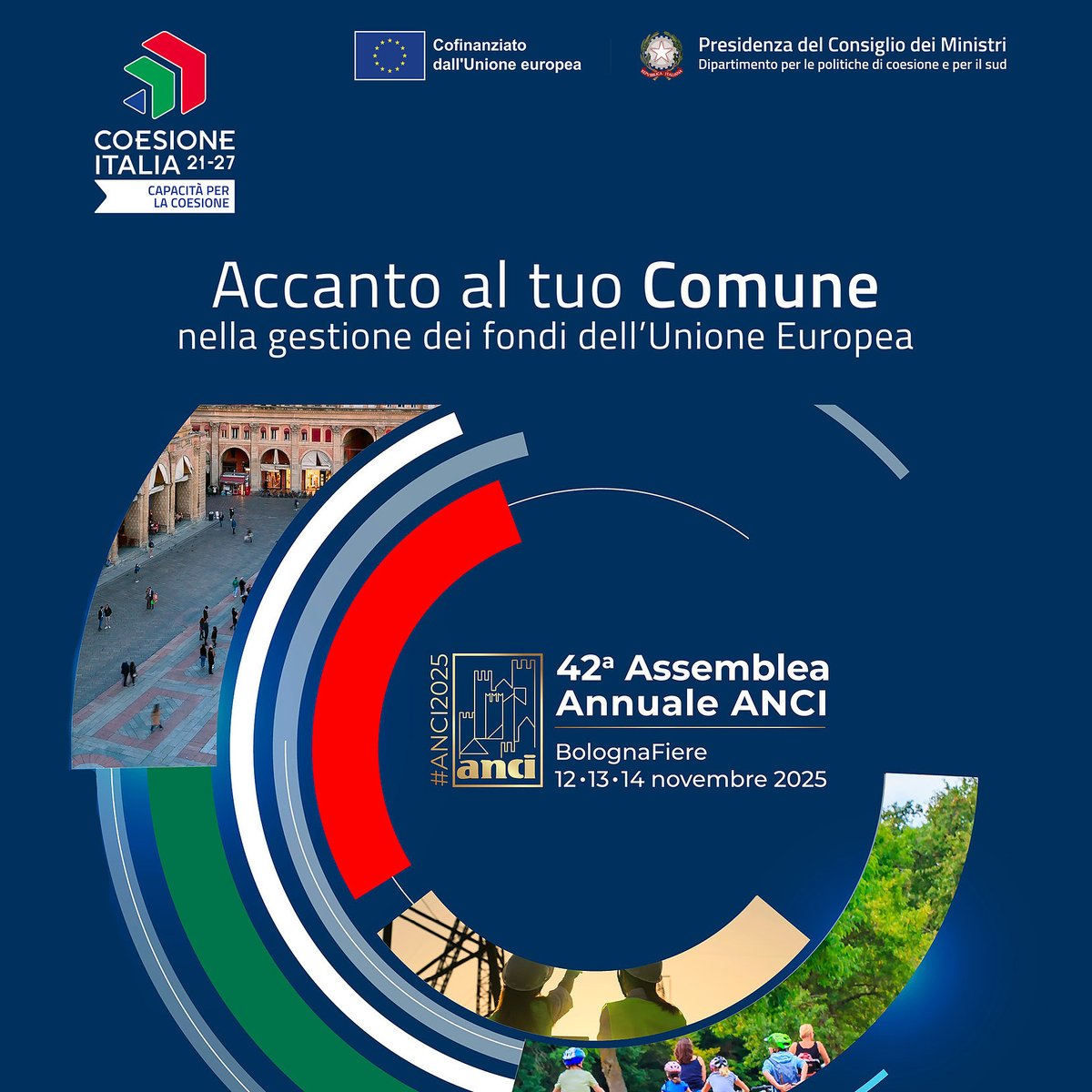 CapCoe2127's tweet image. 😎Una selezione di scatti del PN #CapCoe raccolti in occasione dell’evento #ANCI2025 | Bologna, 12-14 novembre.

Scoprili sulla nostra pagina Facebook @CapCoe2127 ➡️facebook.com/CapCoe2127

#EUinmyRegion #FondiUE #CoesioneItalia
