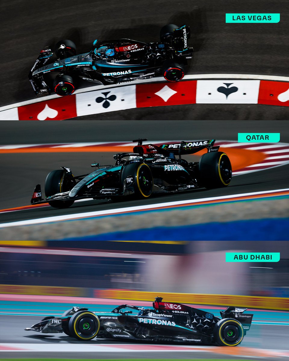 MercedesAMGF1's tweet image. Three to go 💪

Let’s finish strong 👊