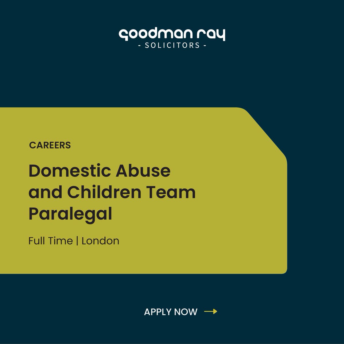 GoodmanRay1's tweet image. 🤩 We're hiring!

We are looking for a paralegal to join our domestic abuse and children team.

Click here to read more and apply 👉 goodmanray.com/careers/

#GoodmanRaySolicitors #WorkWithUs