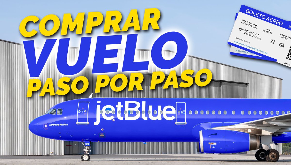 Aprende cómo comprar un Boleto Aéreo de JetBLUE paso por paso desde su página oficial. 
👇🏽
youtu.be/GkKLNG3EAXY