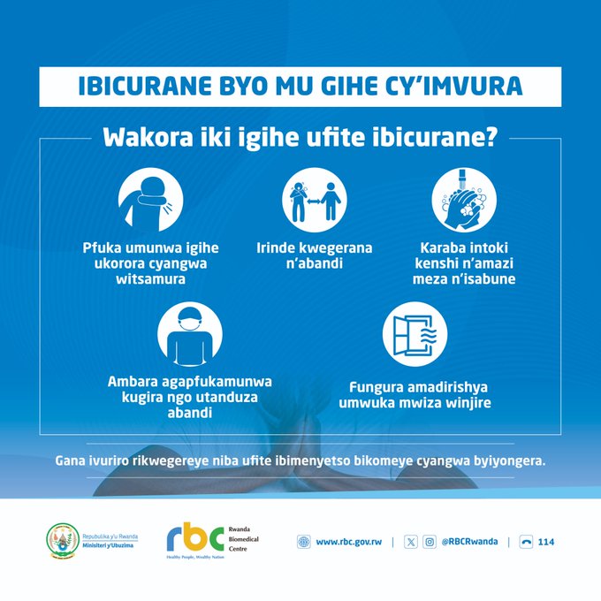 RADIOSALUS1's tweet image. Mu gihe hirya no hino mu Rwanda hakomeje kugaragara abarwaye ibicurane, abaturage batandukanye bavuga ko bari kubyirinda bubahiriza inama bagiriwe n&apos;inzego z&apos;ubuzima, zirimo gukaraba intoki kenshi, no kujya kwivuza igihe barwaye.
#SalusAmakuru