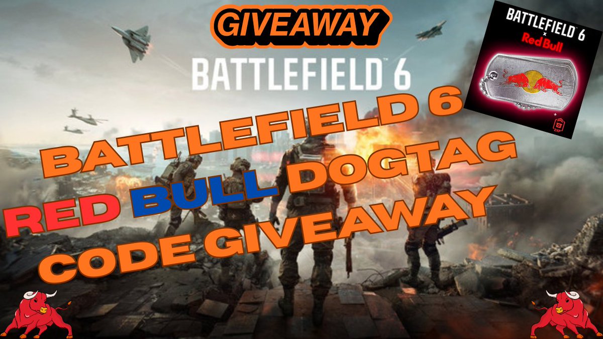 i_schiggy's tweet image. +++GIVEAWAY+++

Giving away a #RedBull Dogtag Code for #Battlefield6!🔥

How to enter❓

1️⃣ Follow 🤝 and Retweet!🔄
2️⃣ Subscribe to my #Youtube Channel!✅

Good Luck to everyone!🍀
Winner will be announced at the end of the Week!
#Battlefield #BF6

➡️ youtube.com/c/i_schiggy