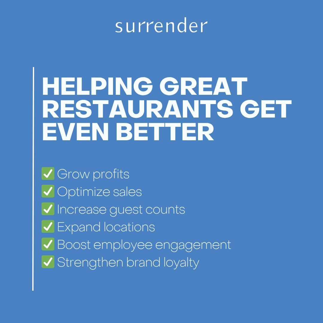 Helping Great Restaurants Get Even Better 🍽️

Because even thriving restaurants have room to rise.

Free initial call with Matthew:
buff.ly/CDbI3R0 

#RestaurantLeadership #HospitalityExcellence #RestaurantGrowth