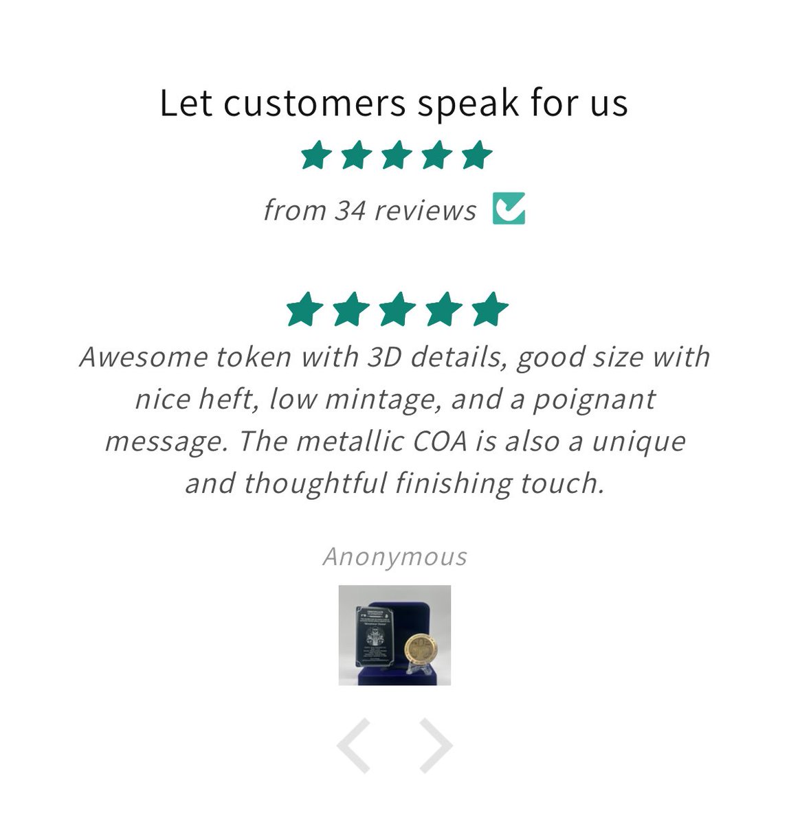 FiniteByDesign's tweet image. Real collectors. Real feedback. ⭐️⭐️⭐️⭐️⭐️
Low mintage, premium details, and thoughtful finishing touches — our community says it best.

#CryptoCollectibles #CollectorReviews #FiniteByDesign #PremiumMint #ColdStorageArt