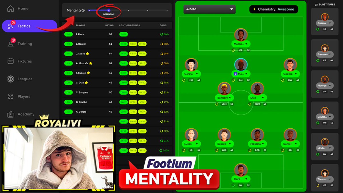 Been tinkering with mentality on <a href="/Footium/">Footium</a> during Season 13 to finally suit my team ⚽️

See how it's going in my new video down below 🔽
youtube.com/watch?v=rLosYm…