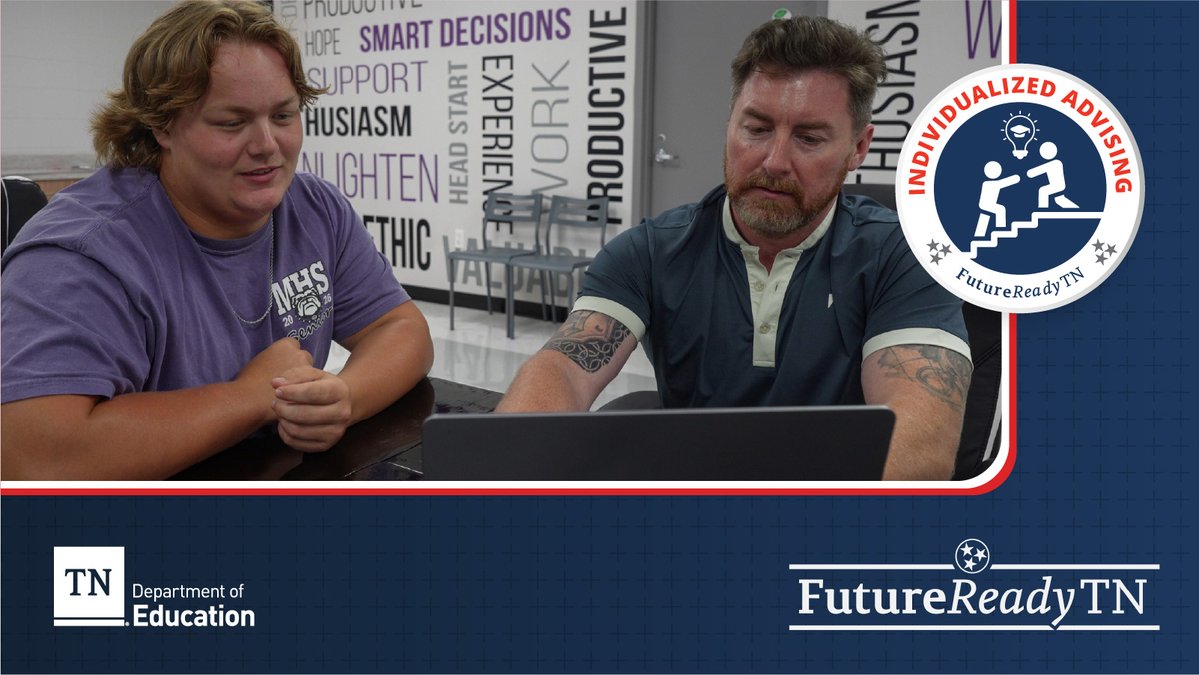 TNedu's tweet image. Tennessee is prioritizing individualized advising so that every student has personalized guidance to align their education and workforce pathways to their unique strengths, interests, and goals.   #CareerDevelopmentMonth