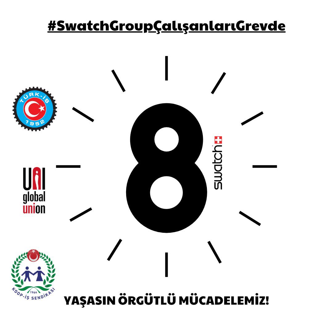 cennetistan's tweet photo. ⏰ Hey Swatch, time’s up!

#SwatchGroupÇalışanlarıGrevde https://t.co/XnwbgzVLrY