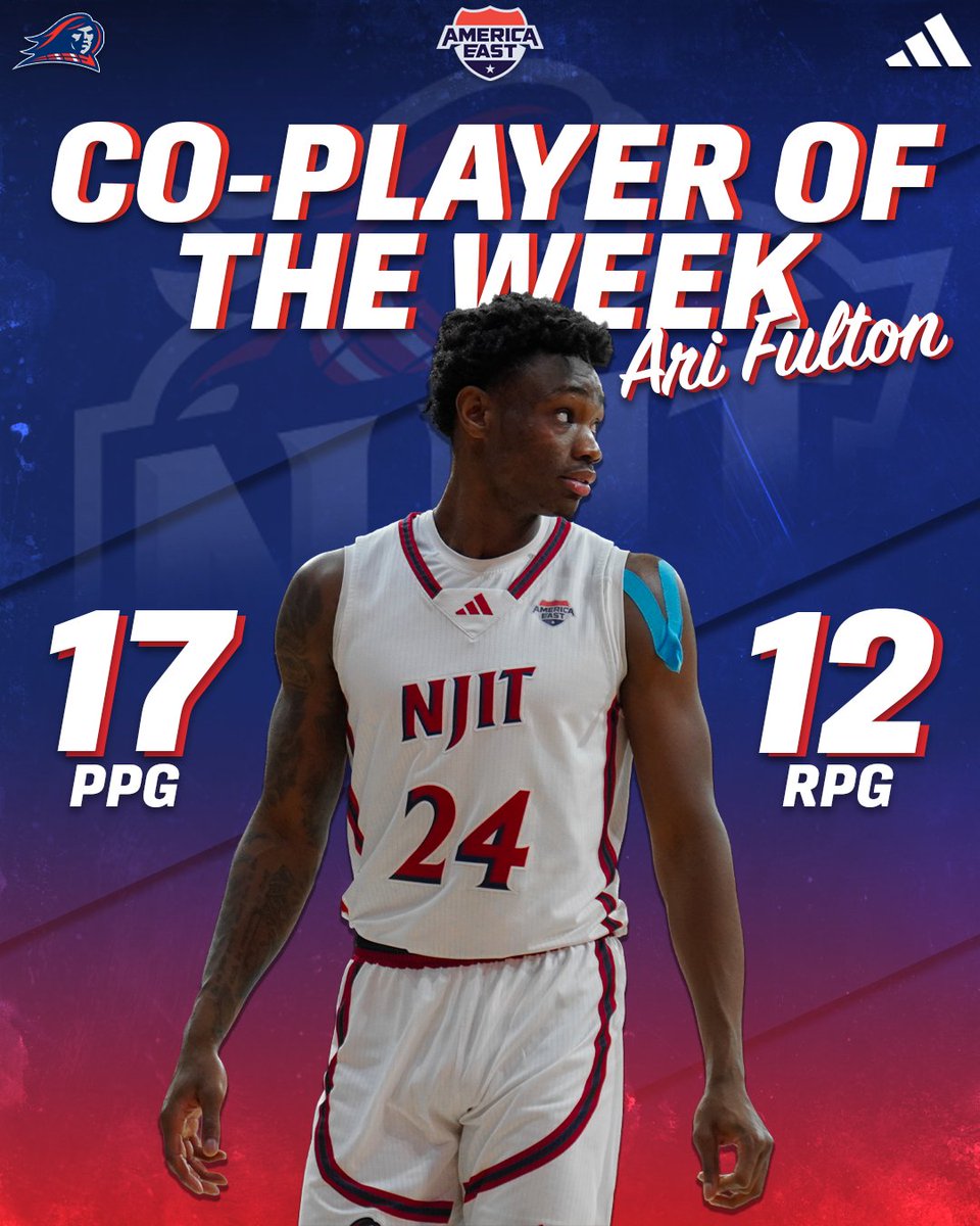 𝐂𝐎-𝐏𝐋𝐀𝐘𝐄𝐑 𝐎𝐅 𝐓𝐇𝐄 𝐖𝐄𝐄𝐊.

Sophomore Ari Fulton was named America East Co-Player of the Week averaging a double-double with 17 PPG and 12 RPG. Fulton also knocked down a jumper at the buzzer to lift the Highlanders over Loyola MD in a 2-0 week!

#UNITY | #RollTech⚔️