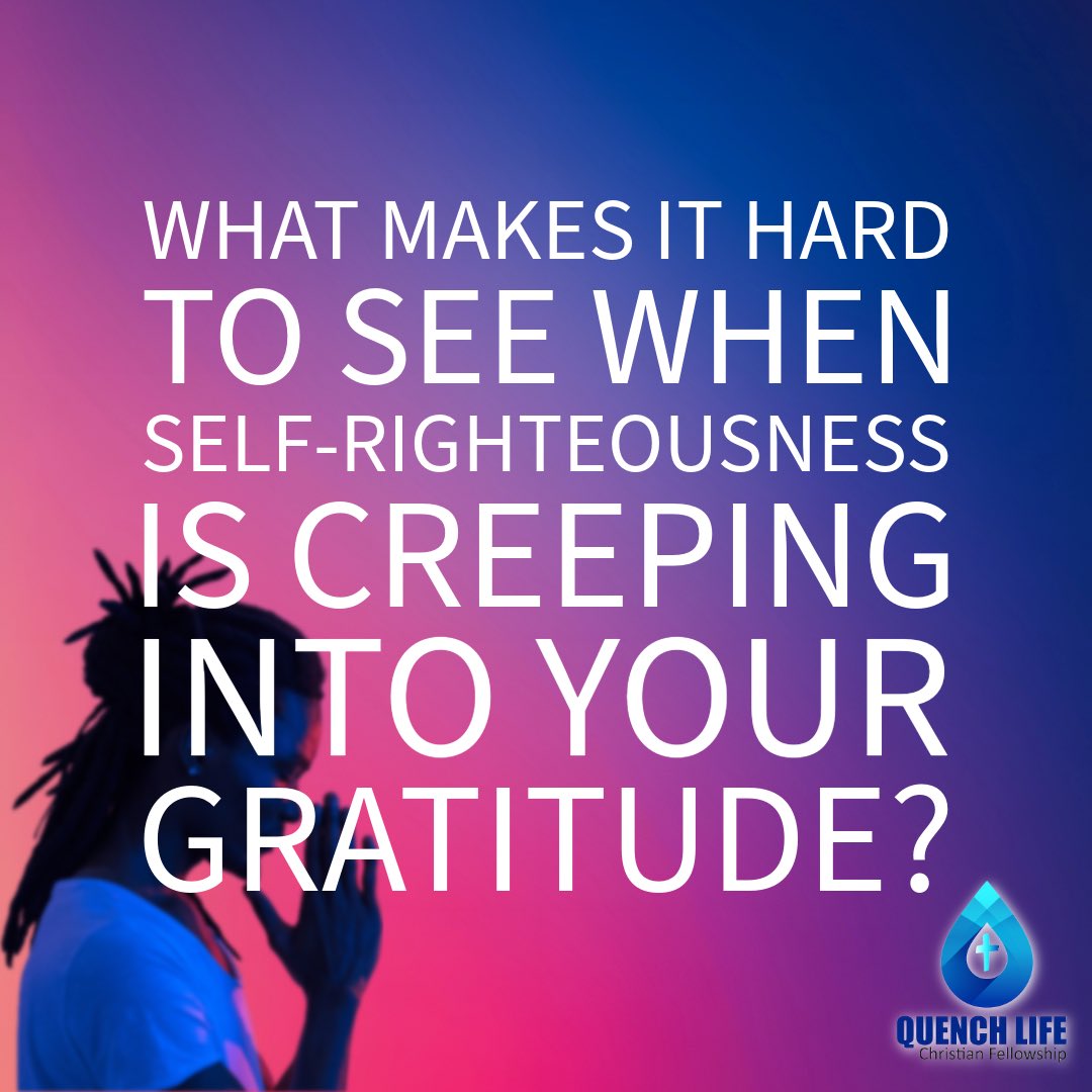 QuenchLifeCF's tweet image. Jesus warned about a kind of thanksgiving that looks spiritual on the surface but is rooted in pride. The Pharisee believed his righteousness made him acceptable to God, but that attitude kept him from genuine gratitude. 

#QuenchLifeCF #HumbleGratitude #FaithReflection #Luke18
