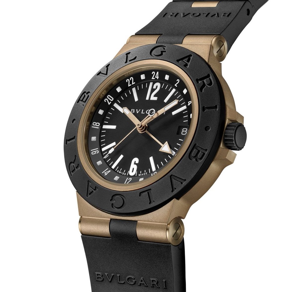 Element_iN_Time's tweet image. “Modern Travelers !!” ✈️

Bvlgari ⌚️40mm
Aluminium Bronzo GMT
Made iN Bronze &amp;amp; Rubber Bezel
with Matte Black Dial !!...🎉
elementintime.com/blogs/news/bul…