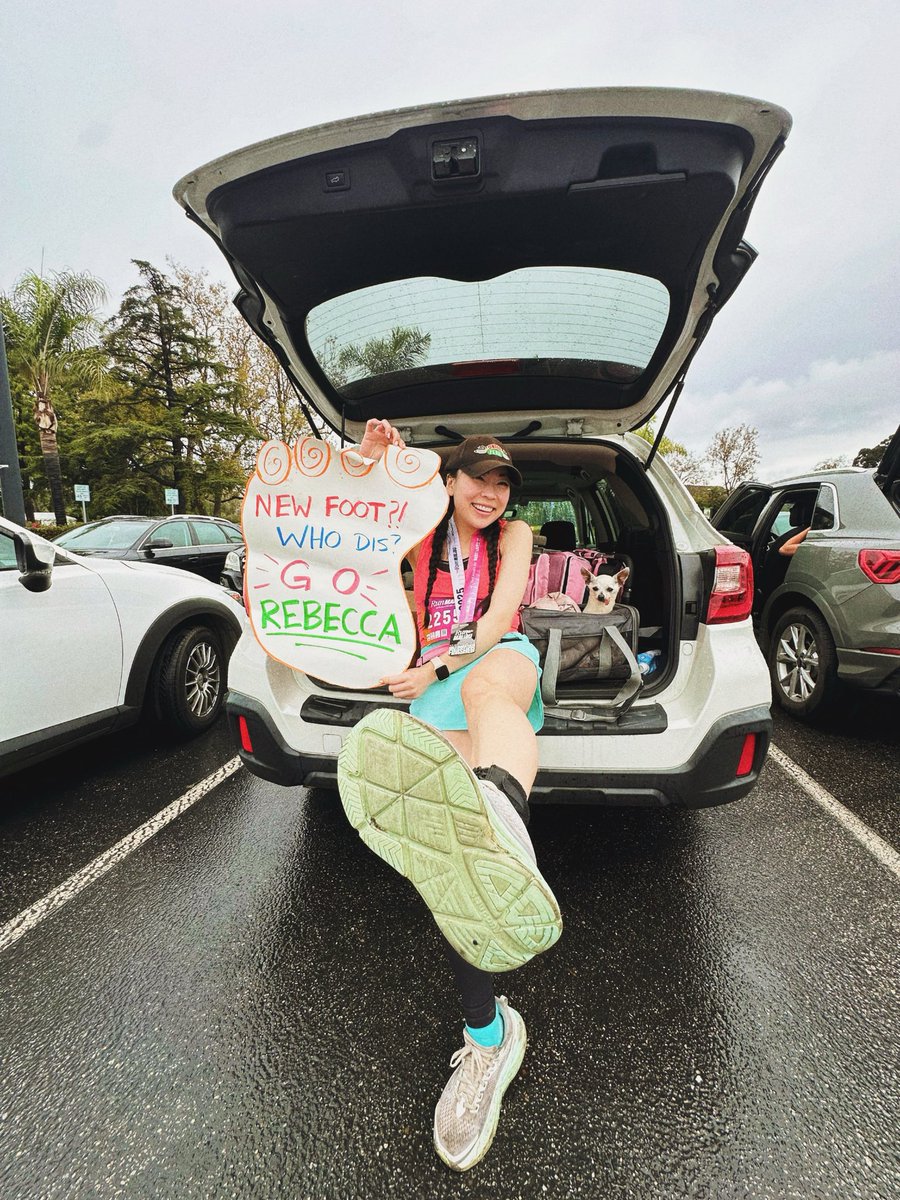 My last race of the year! The rain was extra poetic bc it’s my ideal running weather, especially since it’s also first race back from an ankle injury over the summer. Feels like the universe really welcomed me back with this one :) 🏅🏃🏻‍♀️☔️ <a href="/RunMalibu/">Run Malibu</a>