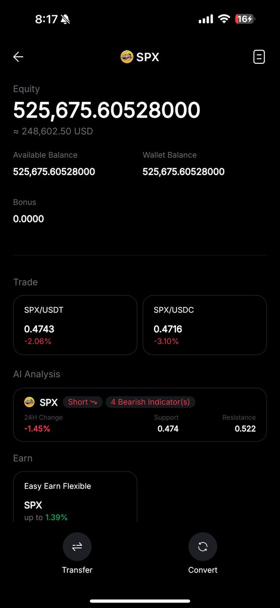 8lazing's tweet image. I’ve finally decided to join #SPX6900 and have purchased $250k worth of tokens.