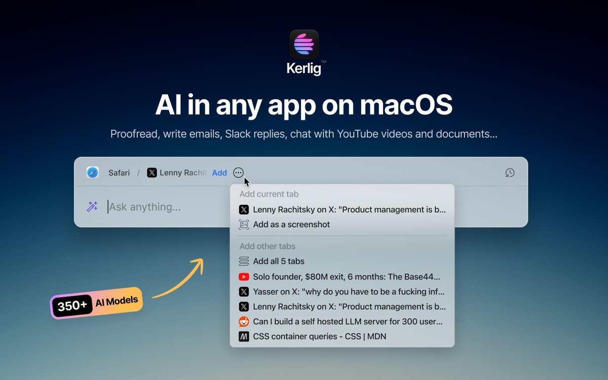 rampatra_'s tweet photo. The two best AI apps on https://t.co/YlXMGh5lFS -- @KerligAI and @Bolt__AI 

Have you added AI to your daily workflow? https://t.co/aLqVWmx2K0