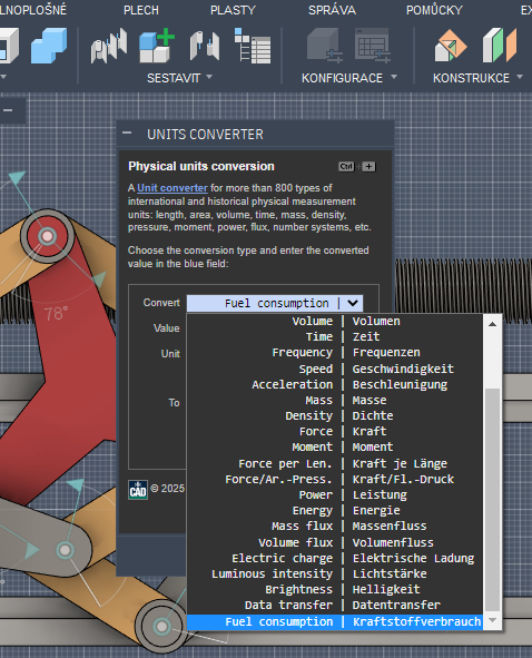 ArkanceCz's tweet image. Převodník jednotek na portálu #CADforum a v CAD aplikacích  (#AutoCAD, #Revit, #Inventor, #Fusion) byl doplněno o nové jednotky plochy a objemu, o datové přenosy a spotřeby pohonných hmot - vyzkoušejte jeho více než 800 konverzí na cadforum.cz/cz/units.asp