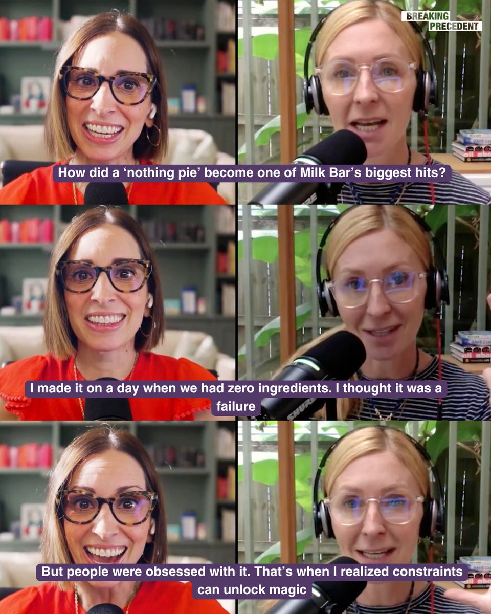 labunleashed's tweet image. @ChristinaTosi built some of @milkbarstore biggest hits on the days she had almost no ingredients to work with. This is a story every founder needs to hear - listen to the full episode on @BreakPrecedent