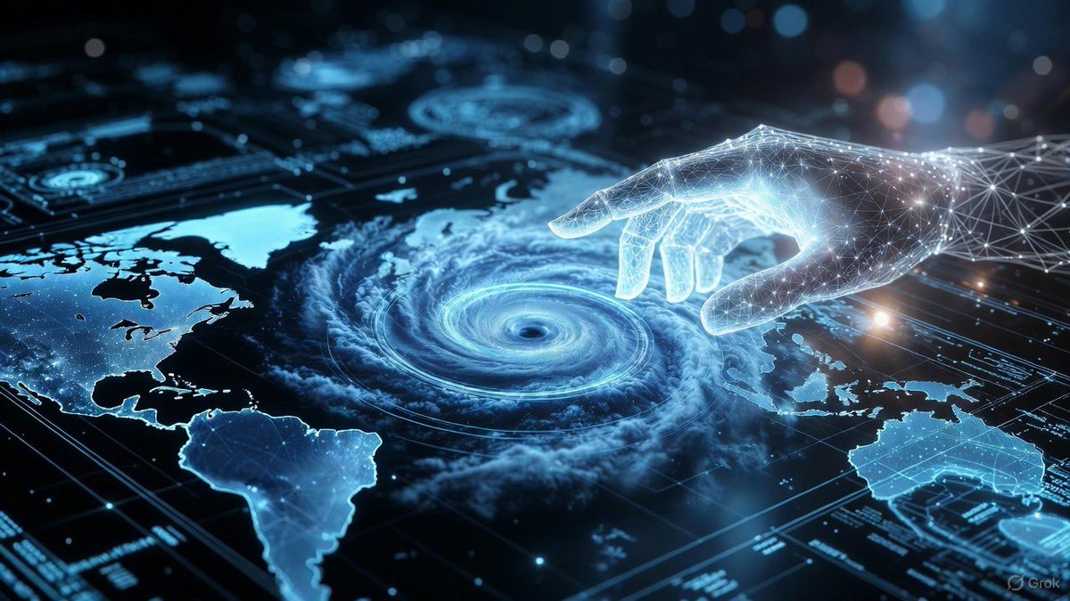 thesignoffAI's tweet image. GOOGLE’S AI CAN SEE THE FUTURE: DeepMind is now predicting HURRICANES &apos;more quickly&apos; than anyone. 🤯 Are we trusting an algorithm with our survival? The tech is terrifyingly accurate. 🌀 This is the biggest warning sign yet! 👇

#DeepMind #GoogleAI #HurricaneSeason #ClimateTech…
