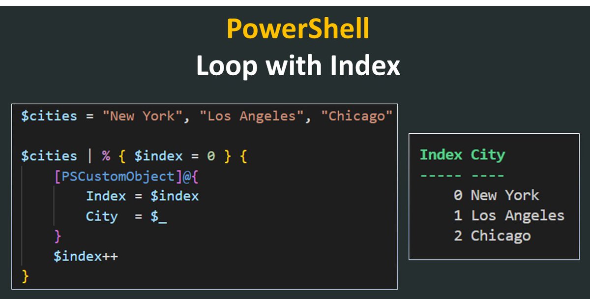 dfinke's tweet image. #PowerShell Loop Examples Every Beginner MUST Master!