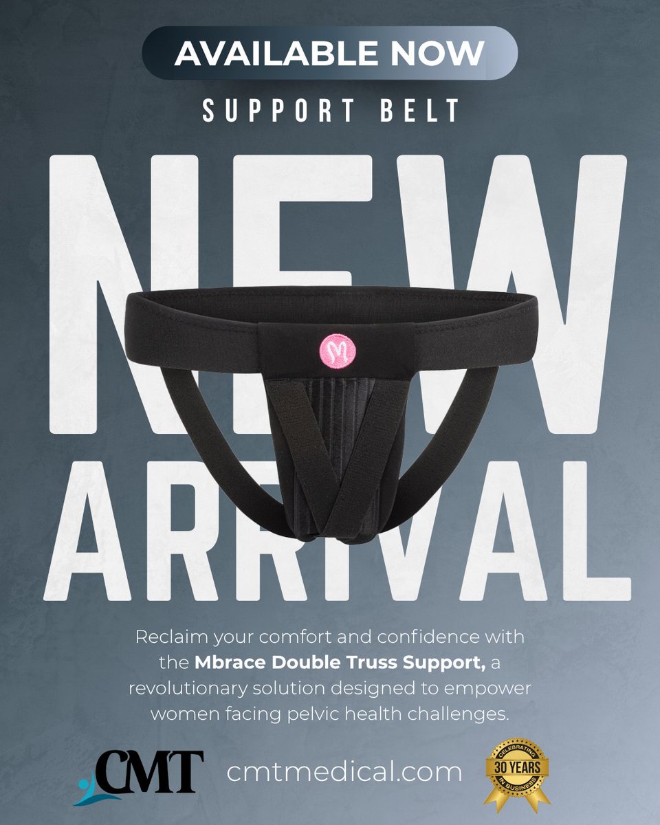 CurrentMedTech's tweet image. This innovative support belt offers customizable compression to gently ease discomfort.
cmtmedical.com/product/mbrace…
#prolapse #PelvicFloorHealth #CMTMedical #supportbelt
#physicaltherapist #PT #physicaltherapy #OT