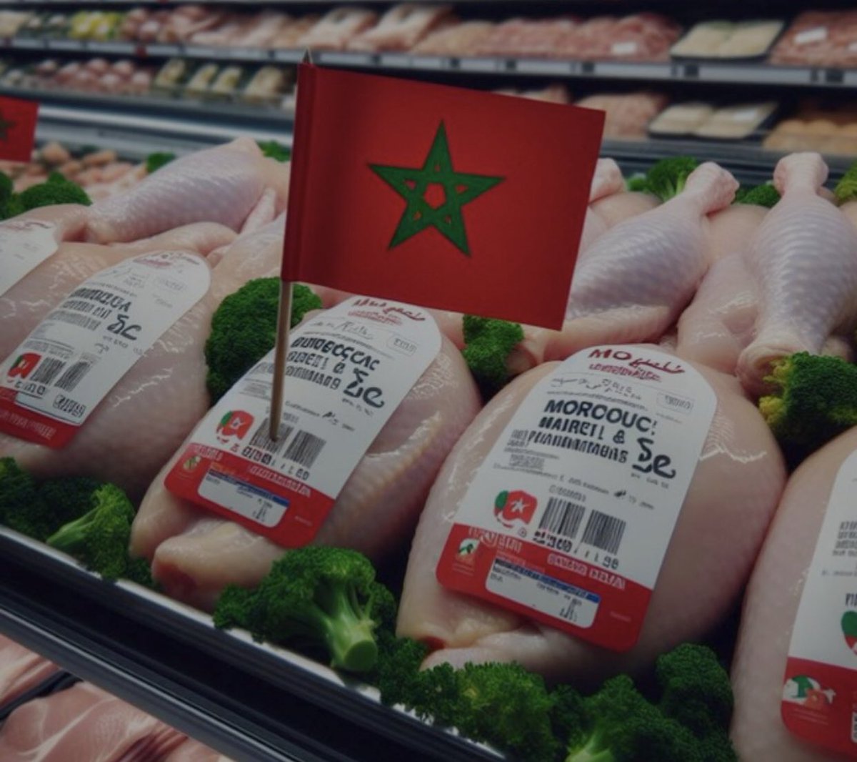 Nuestras gallinas encerradas, ya avanzaron el año pasado que habría que traer pollo y huevos de Marruecos, a estos no les ponen ningún requiso al igual que las frutas y verduras, pero no importa, es “halal”