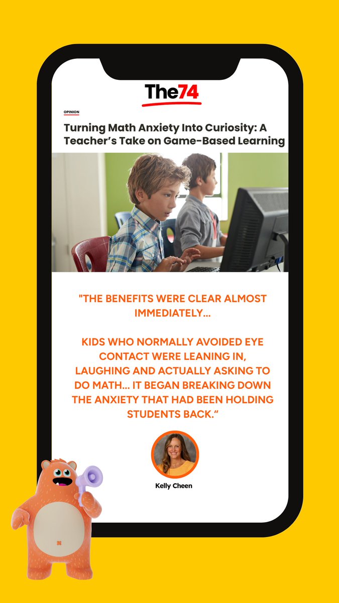 ProdigyGame's tweet image. 🚨 Math anxiety? Not anymore.

See how the #ProdigyMath is turning stress into success stories

Check it out here: social.prodigygame.com/4i2z7bw