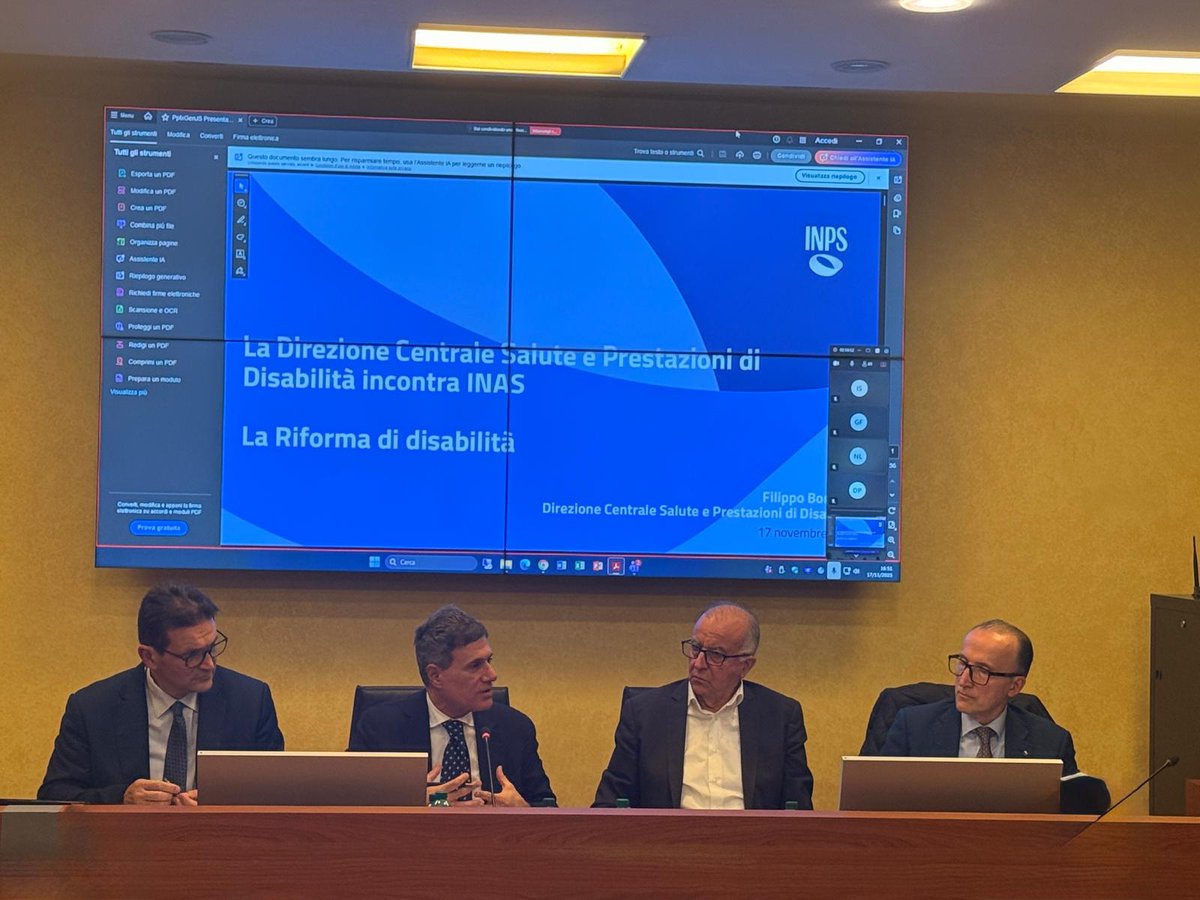 InasCisl's tweet image. Il contributo del Patronato all’azione della Cisl: di questo e della relazione con i loro enti, abbiamo discusso con il Presidente @inail_gov, D’Ascenzo, il Dir. centrale Salute e Prestazioni di disabilità @INPS_it, Bonanni, e il Segretario Confederale @CislNazionale, Rossi