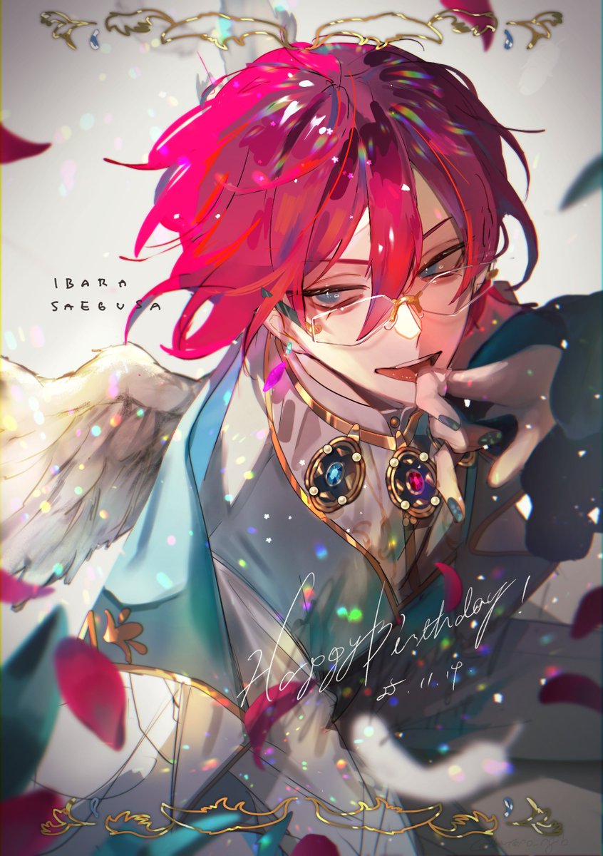 kureno_ngib's tweet image. 遅刻！誕生日おめでと〜！！これからも色んな姿を見せてたくさん愛されてください〜！🎁🐍🥀
#七種茨生誕祭 #七種茨生誕祭2025 #七種茨誕生祭2025
#11月18日はいい茨の日