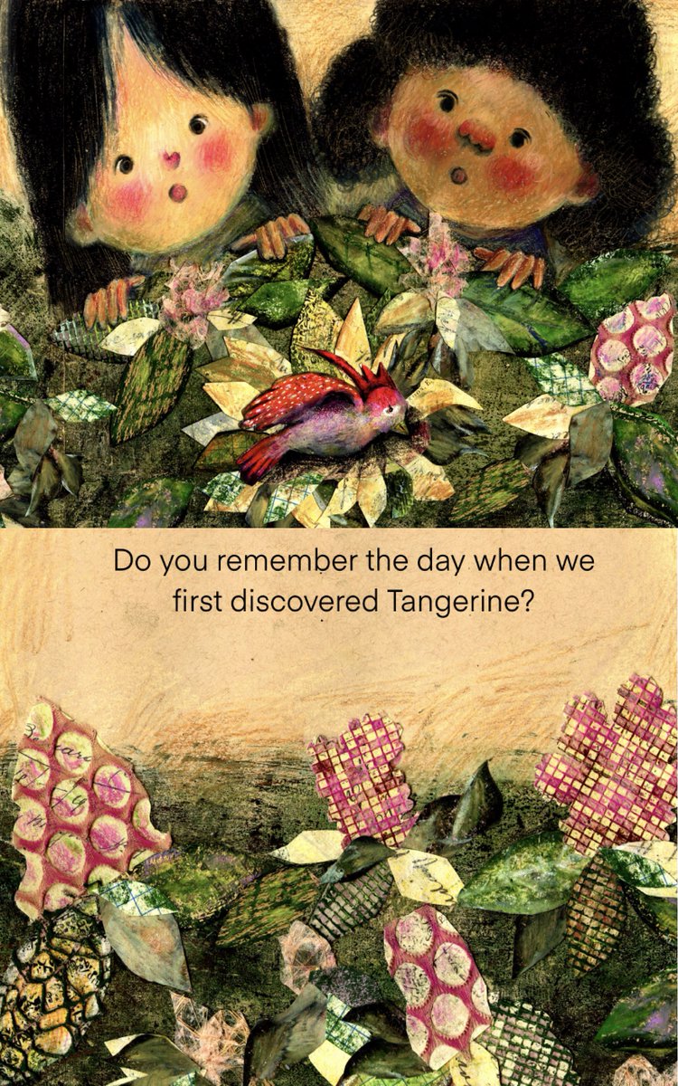 AnnaOlswanger's tweet image. Here&apos;s a sneak peek at TANGERINE by author-illustrator @AbbyKAart, a story of two girls whose friendship grows while tending a wounded bird together, and continues to grow even after the bird leaves them. Now out on submission.

#editorsguide #kidlitart #kidlit #illustrator