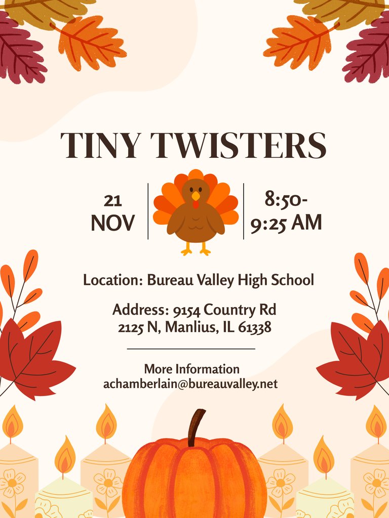 The Child Care students can't wait to see your little turkeys on Friday!