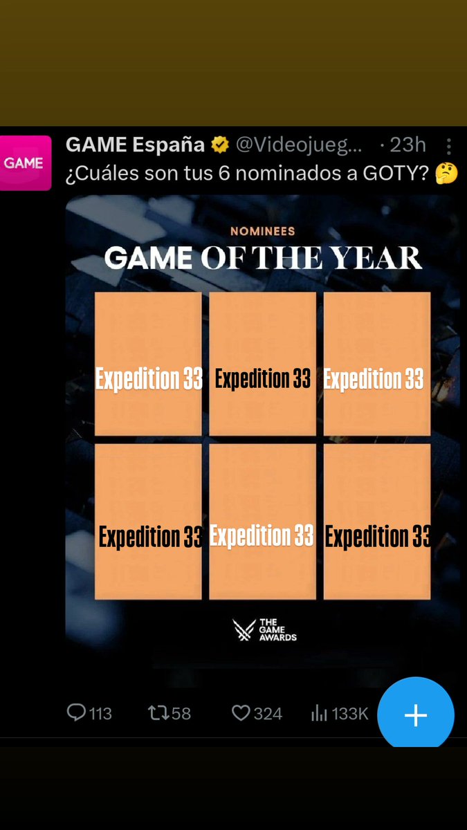 Hay pocas cosas de las que puedo estar más seguro en la vida. #GOTY #Expedition33 #Sandfallinteractive