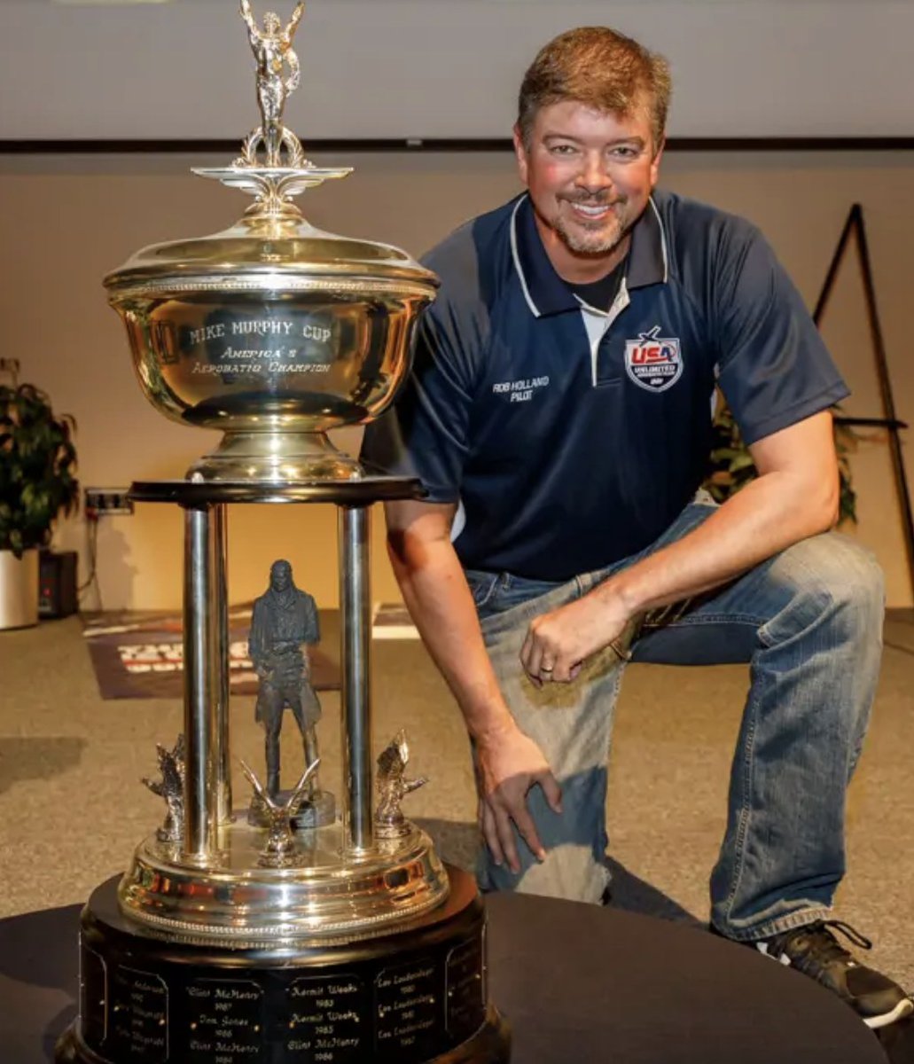 Last week, the EAA honored Rob Holland and other Hall of Fame Sport Aviation inductees with a ceremonial dinner in the Eagle Hangar of the EAA Museum. Congratulations again to Rob as well as the other inductees on this incredible achievement! #IAC