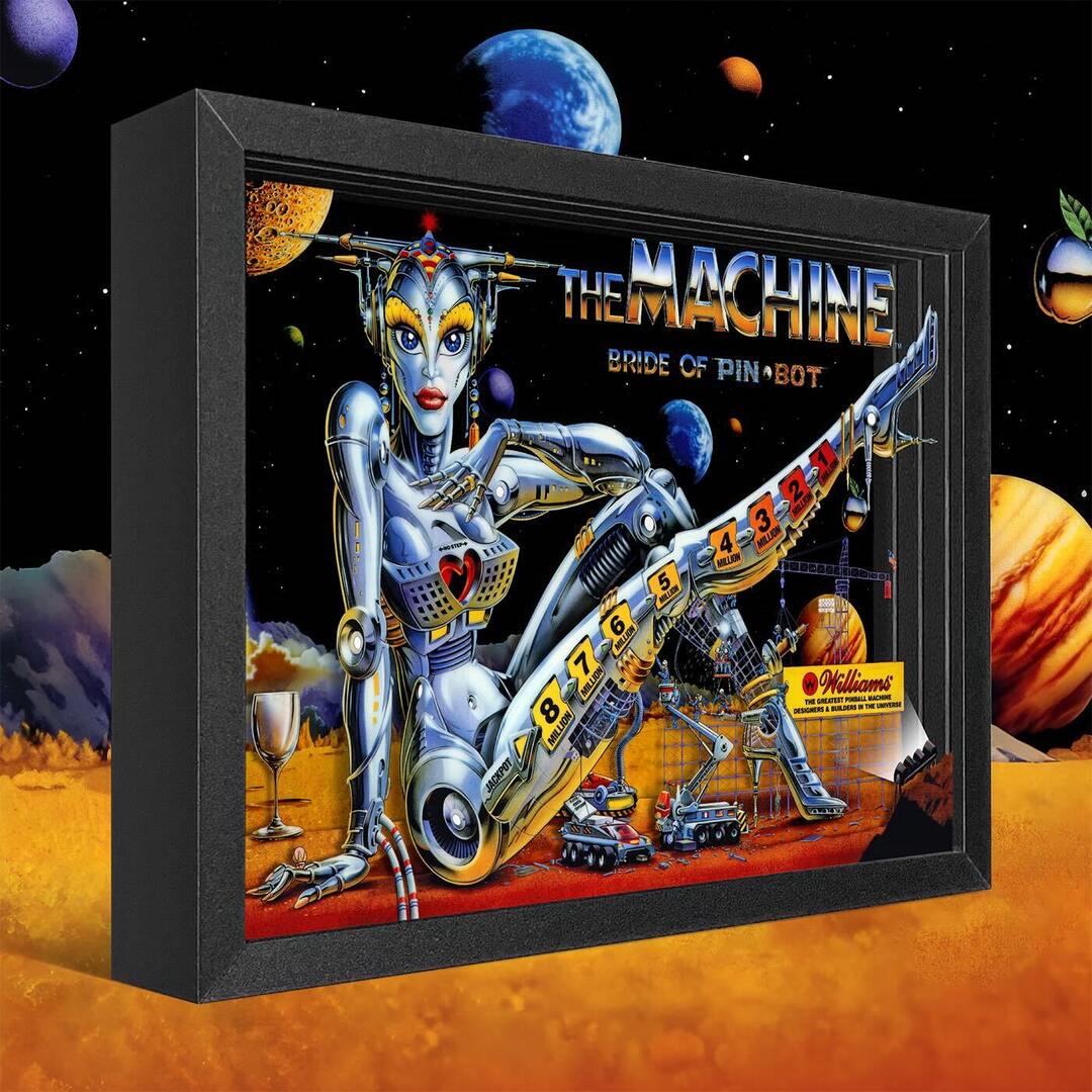 Artovision3D's tweet image. Here Comes the Bride of PIN·BOT - bit.ly/3DPinballArt

#art #artwork #shadowbox #pinbot #brideofpinbot #demon #devil #pinball #pinhead #horror #arcade #pinballart #pinballmachine #game #gamer #1990s #3dart #3d