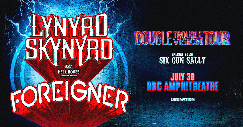 🚨ANNOUNCED TODAY! 🚨
<a href="/Skynyrd/">Lynyrd Skynyrd</a> &amp; <a href="/ForeignerMusic/">Foreigner</a>  are coming to the <a href="/rbcamphitheatre/">RBC Amphitheatre</a> on July 30 for the Double Trouble Double Vision Tour! 🎸
Tickets on sale Fri, Nov 21 @ 10 AM

📻 Tune in to Joanne Wilder all week to BEAT THE BOX OFFICE and win tickets early!