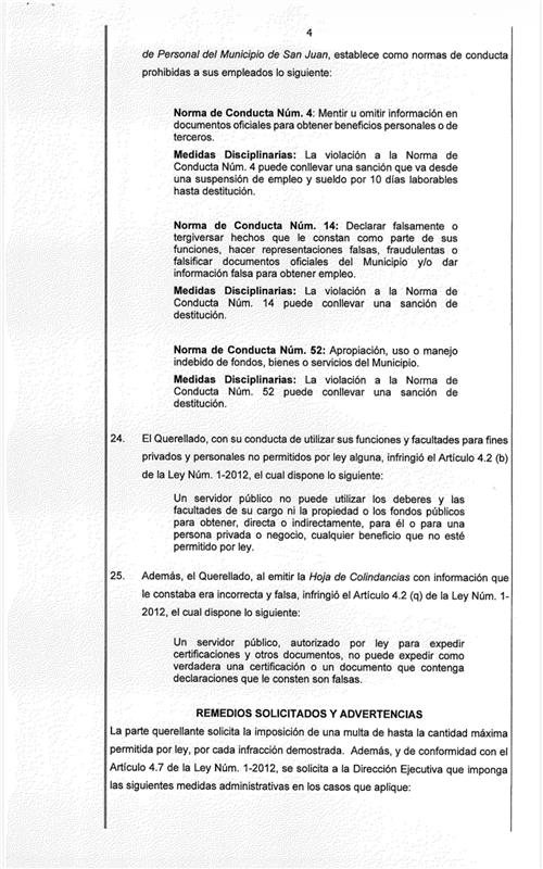 [Querella 26-22]

La @oegpr radicó una querella contra Samuel Gutiérrez Ortiz, exadministrador del Cementerio Municipal Villa Nevárez de San Juan, por presuntamente utilizar las funciones y facultades de su cargo para fines personales y privados, así como por emitir documentos