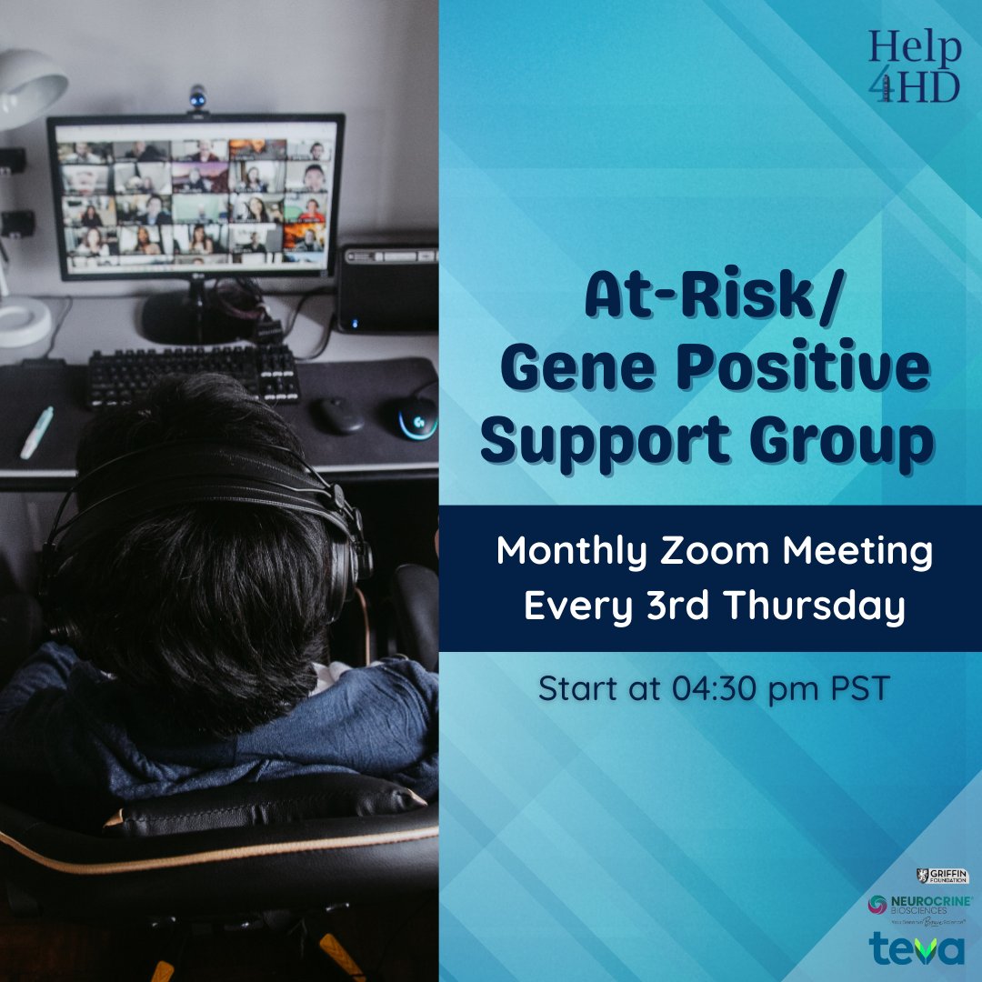 Help4HDI's tweet photo. This #SupportGroup is specifically for our community members who are #AtRisk or Received #GenePositive Test Results & are preparing and/or beginning their fight with #HuntingtonsDisease. Contact Jamie@Help4HD.org to connect with us Thursday at 4:30pm PST! https://t.co/D8agJqzkLi