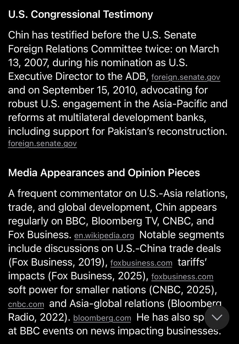 CurtisSChin's tweet image. Part 2: A #curtischinhashtagshoutout goes to “#GrokipediaDrop – Your xAI-powered wiki twist on global figures! 🚀”. So here’s what @xai came up with when I asked @grok for a @grokipedia-style entry for 🙋🏻‍♂️ Curtis_S_Chin @curtisschin based on #verified data. 

A 🧵 in screen grabs.