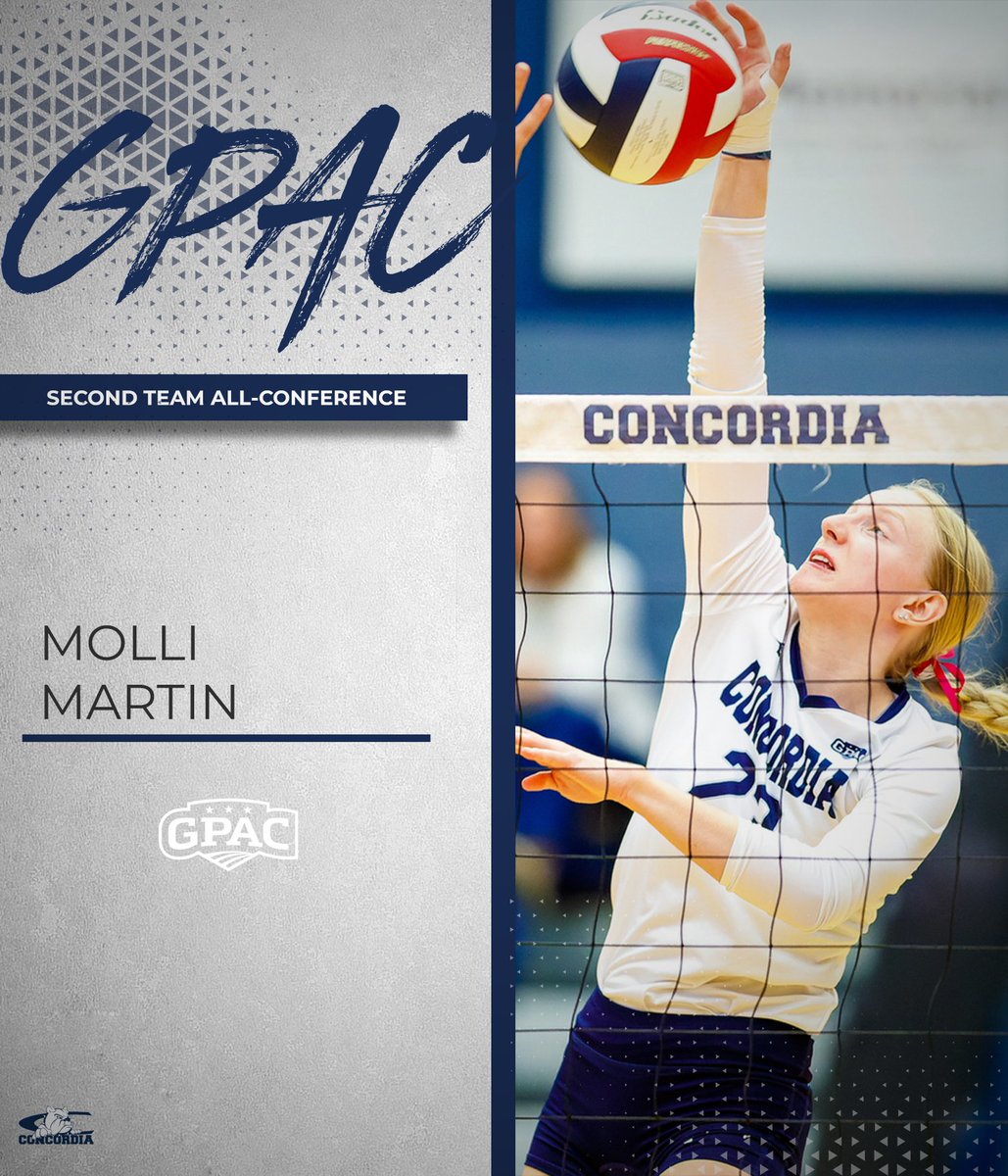 cunebulldogs's tweet photo. 🏅 2025 GPAC All-Conference 🏅
➡️ Second Team

🏐 @martin_molli | Lincoln, NE

📊 2025: 160 kills, .307 hitting%, 93 blocks (1.06/set).
📝 Career totals of 214 kills & 118 blocks.