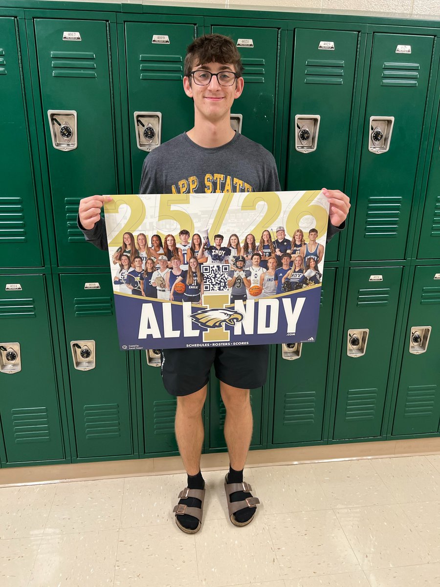 As Winter Sports officially start this week, be sure to check out allindy.com for upcoming schedules, rosters and scores. <a href="/wcsIHSathletics/">Independence Athletics</a> <a href="/wcsIHS/">Independence High</a> <a href="/wcsCCTE/">wcsCCTE</a> <a href="/wcsCOAthletics/">WCSsportsConference</a> <a href="/wcsIHSbball/">Independence Basketball</a> <a href="/wcsIHSwrestling/">Independence Wrestling</a> <a href="/IHS_lady_eagles/">Independence High School Lady Eagle Basketball</a>
Poster 📸 🖥️Everett Stewart, Senior, Applied Arts
