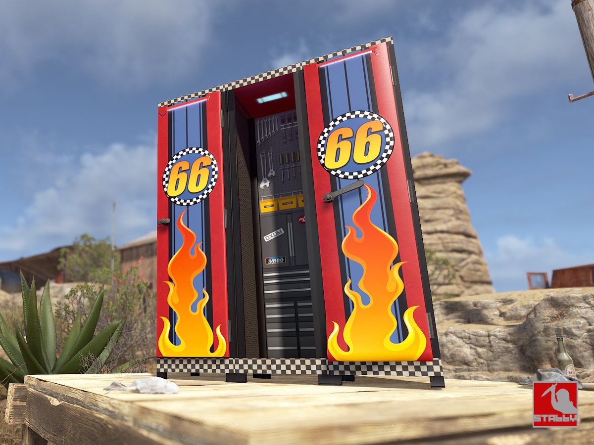 Horrorview's tweet image. New Skin - DUMB RACECAR LOCKER!! LINK IN THE COMMENT BELOW THIS! Please Upvote/Fave if ya get the chance!! @playrust @gerrmanman @HedgesnVideos  #rust #rustgame #rustskins #rustworkshop #facepunch