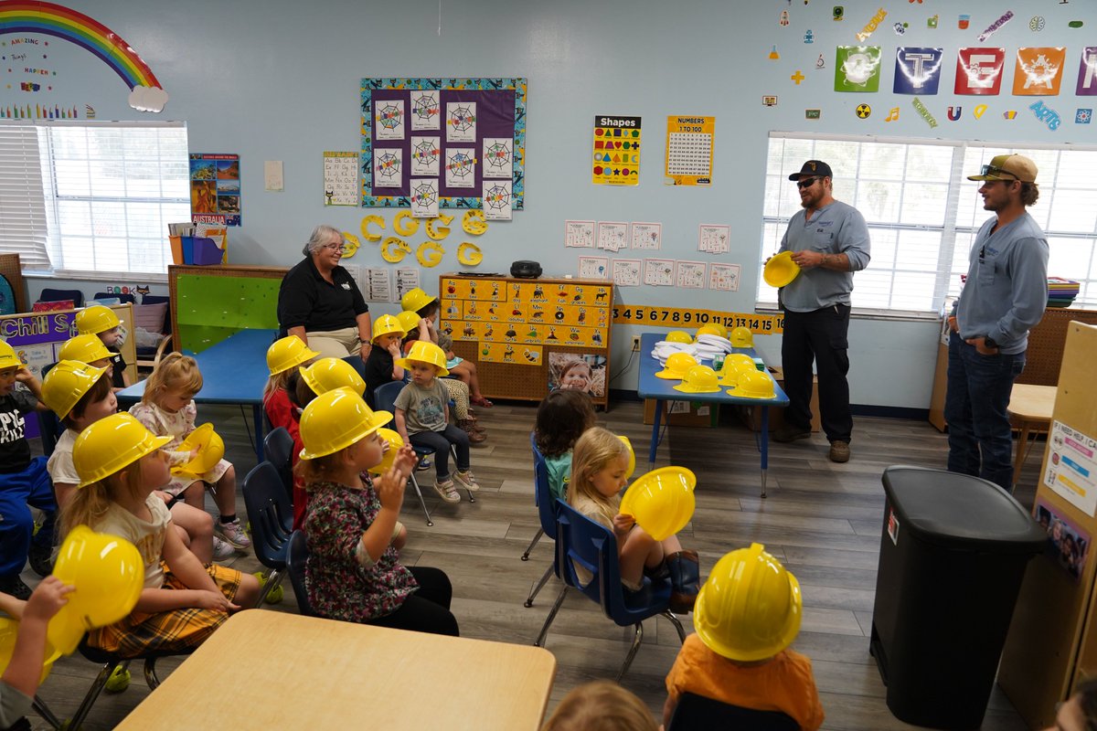 WRECCoop's tweet image. ⚡👷‍♂️ Community Helpers Day @ Kid City USA – Crystal River 👷‍♀️⚡

WREC linemen lit up the day showing kids how they keep power safe &amp;amp; reliable 💡🙌 Safety first, always the brightest idea! 🌟

#wreccoop #CommunityHelpersDay #CrystalRiver