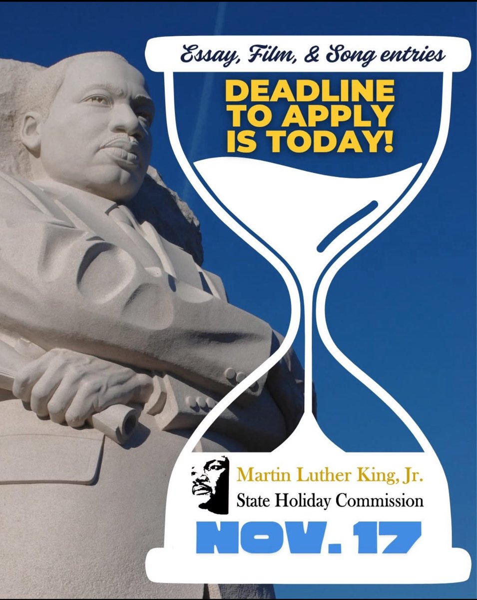 🎤🎬✏️ Final Day to Submit!

#MLK Jr. reminded us that “forgiveness isn’t a moment — it’s a mindset.”💬
Now it’s your turn, #WV students, to put that truth into action with your:
📝 Original essay,
🎞️ Short film (5 min),
🎶 Original music
📩 Submit now → minorityaffairs.wv.gov