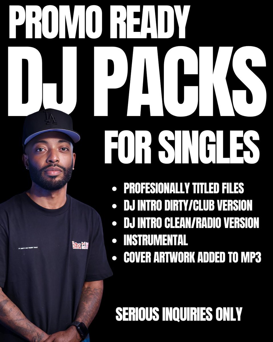 BEazyTheDJ's tweet image. Do you need a DJ Pack your single?
DM me for more info! 
#IndependentArtist #MajorArtist #HipHop #RandB #Pop #NewMusic