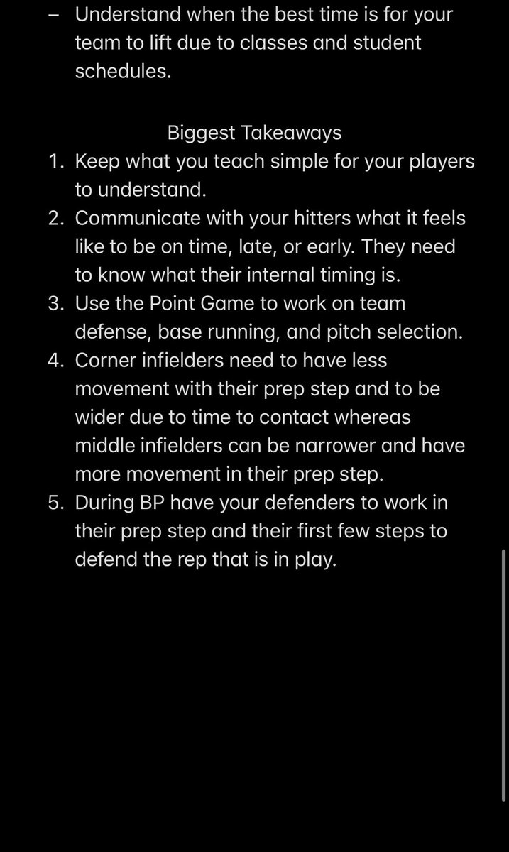 I enjoyed listening to the <a href="/ABCA1945/">ABCA</a> Podcast with guest <a href="/CoachMote5/">Sam Mote</a> (<a href="/RamsASUbaseball/">Angelo State Rams Baseball</a>). This was a great discussion on hitting environments, timing for prep steps, and training environments. Here are my notes! <a href="/CoachB_ABCA/">Ryan Brownlee</a> <a href="/NettingPros/">Netting Professionals 🏟️</a> ⚾️📝🎧
