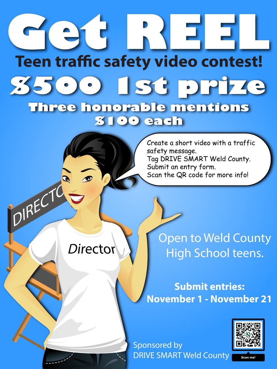 DriveSmartWc's tweet image. Only 5 days remain to enter your video into the Get REEL contest!  Enter now for the chance to win and help drivers make wise choices behind the wheel.  #DriveSmart