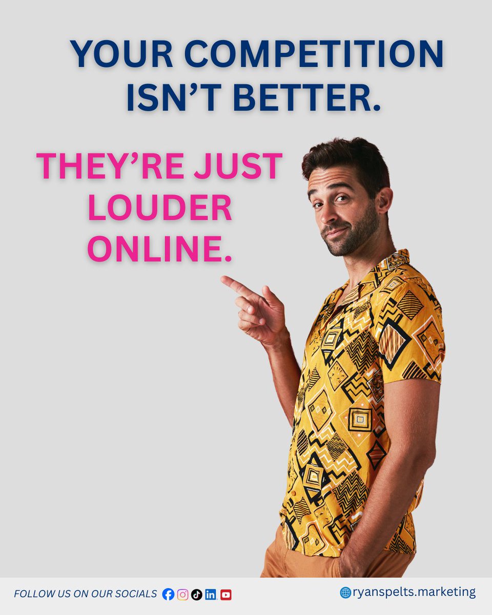 You might offer better service — but if they find your competitor first, game over. We'll make sure you’re the one they see.

 📲 Book your visibility audit: bookmenow.info/book/ryanspelt… 

 #LocalSEO #BeFoundFirst #UtahSmallBiz #RyanSpeltsMarketing