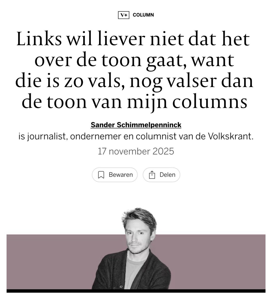 ryk_sr's tweet image. ~ een column van haatdwerg Sander Schimmelpenninck