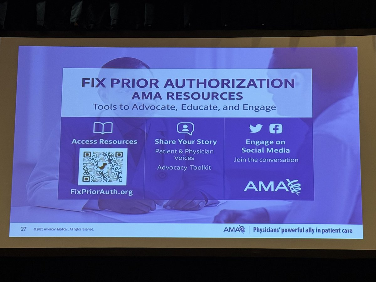 AshleySumrallMD's tweet image. There is more bipartisan support than ever to #fixpriorauth. Follow this QR code to join efforts w @AmerMedicalAssn &amp;amp; share your stories! 👇🏻