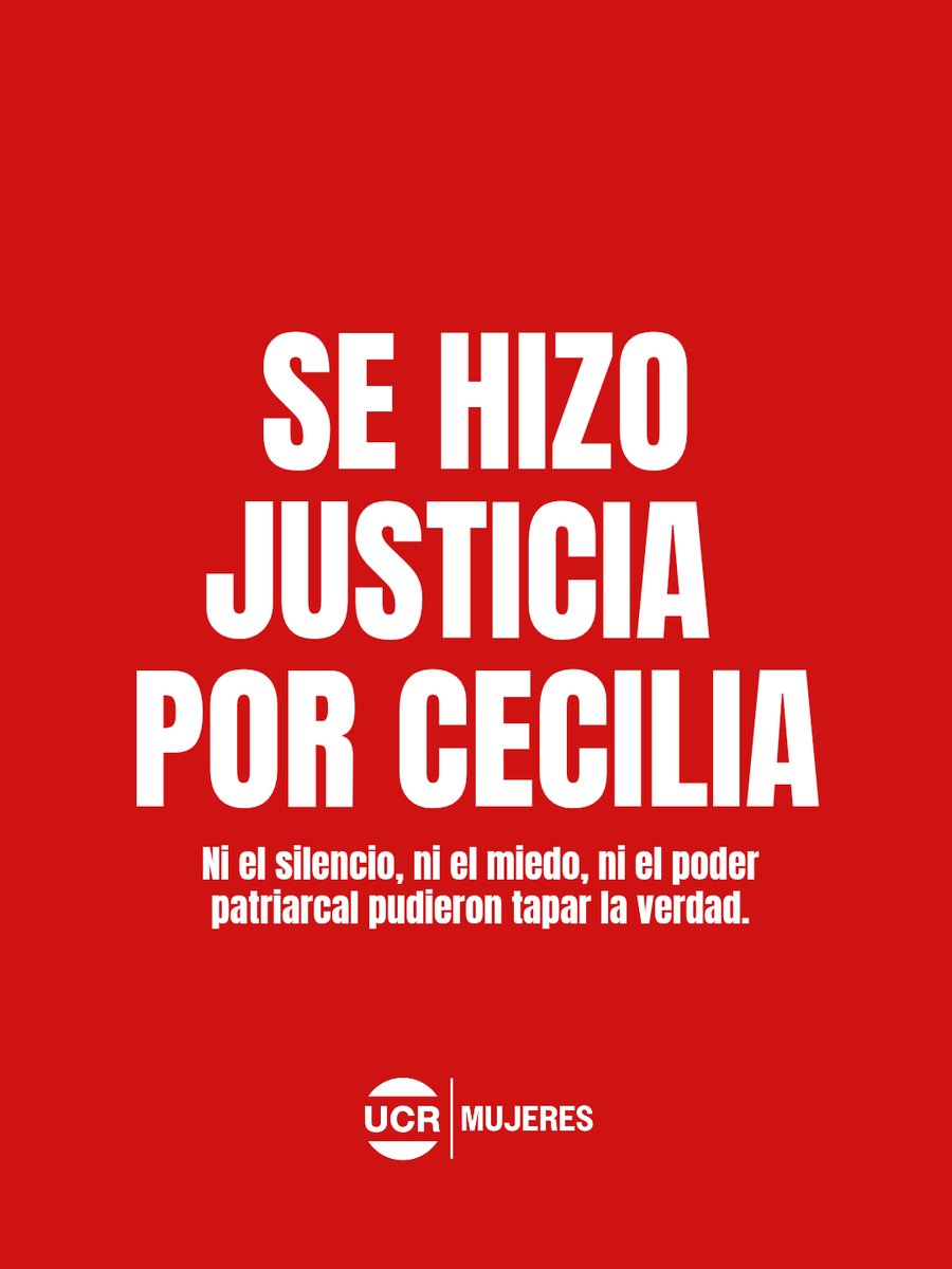 Se hizo justicia por Cecilia.
El veredicto confirma lo que el país ya sabía: la asesinaron en un entramado de violencia machista y poder patriarcal.

En 10 meses, 210 vidas arrebatadas.
Esto no es “inseguridad”: son violaciones de derechos humanos.
Sin igualdad no hay democracia.